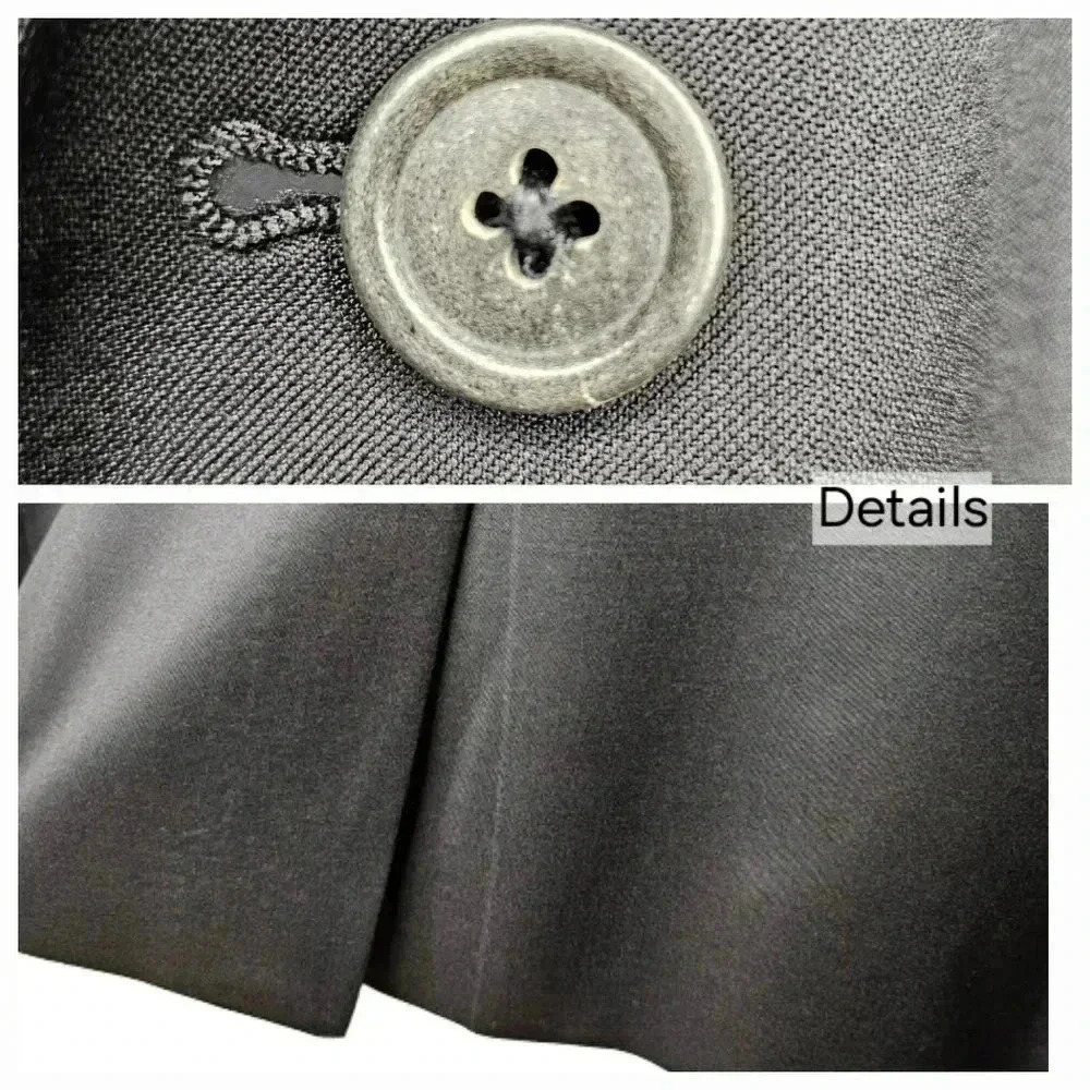 ❤Jos. A. Bank Mens Black Classic 100% Wool Sport Coat Blazer Business Jacket 41R - Picture 8 of 14